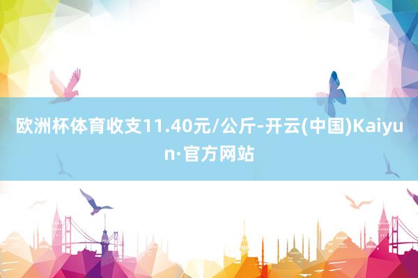 欧洲杯体育收支11.40元/公斤-开云(中国)Kaiyun·官方网站
