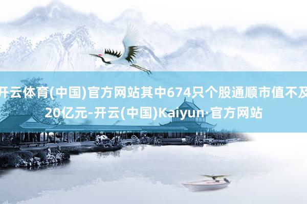 开云体育(中国)官方网站其中674只个股通顺市值不及20亿元-开云(中国)Kaiyun·官方网站