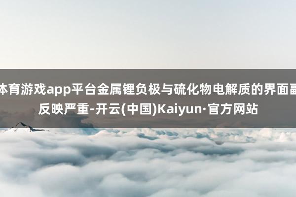 体育游戏app平台金属锂负极与硫化物电解质的界面副反映严重-开云(中国)Kaiyun·官方网站