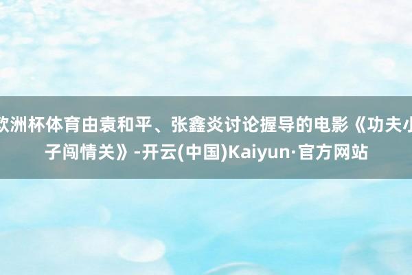 欧洲杯体育由袁和平、张鑫炎讨论握导的电影《功夫小子闯情关》-开云(中国)Kaiyun·官方网站