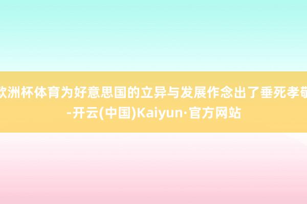 欧洲杯体育为好意思国的立异与发展作念出了垂死孝敬-开云(中国)Kaiyun·官方网站