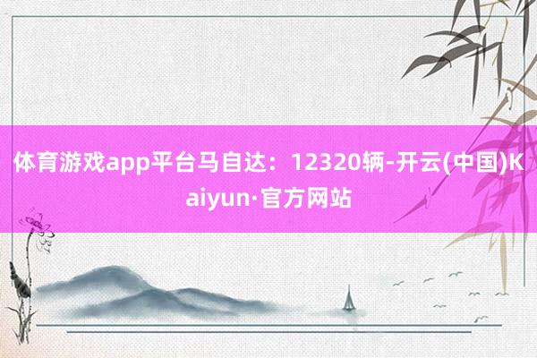 体育游戏app平台马自达：12320辆-开云(中国)Kaiyun·官方网站