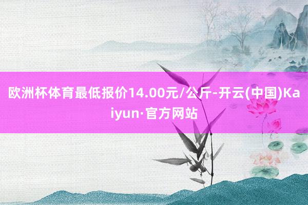 欧洲杯体育最低报价14.00元/公斤-开云(中国)Kaiyun·官方网站