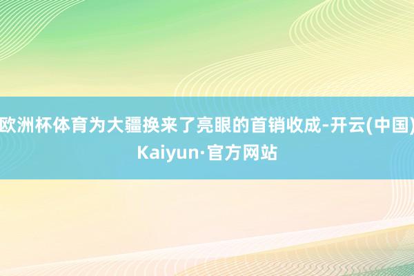 欧洲杯体育为大疆换来了亮眼的首销收成-开云(中国)Kaiyun·官方网站