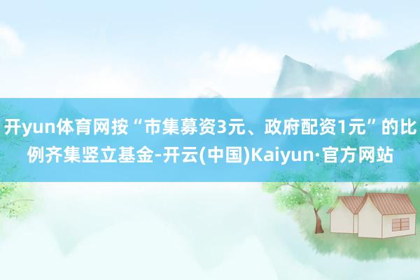开yun体育网按“市集募资3元、政府配资1元”的比例齐集竖立基金-开云(中国)Kaiyun·官方网站