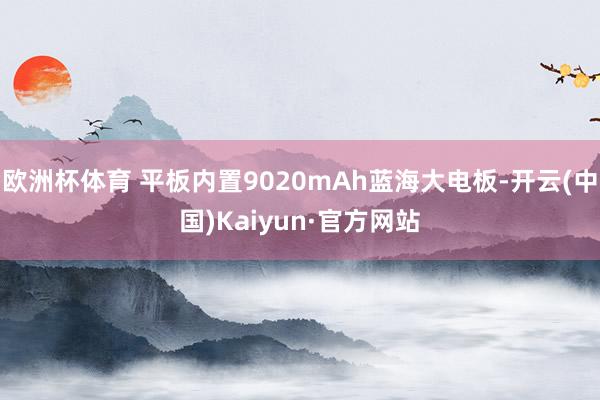 欧洲杯体育 平板内置9020mAh蓝海大电板-开云(中国)Kaiyun·官方网站