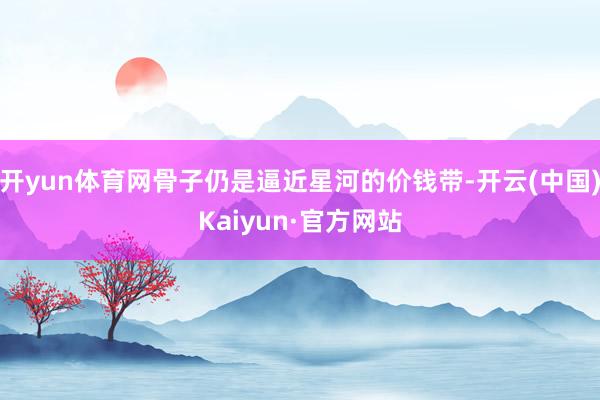 开yun体育网骨子仍是逼近星河的价钱带-开云(中国)Kaiyun·官方网站